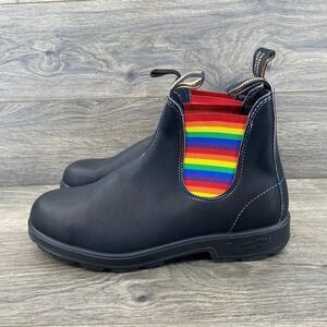 Blundstone 2105 Originals Chelsea Boots Black Rainbow Leather Mens 10 AU 11 US